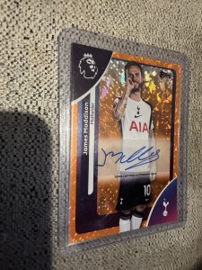 Topps Premier League 25/26 James Maddison Tottenham Auto  Numbered /25 for sale on Ebay