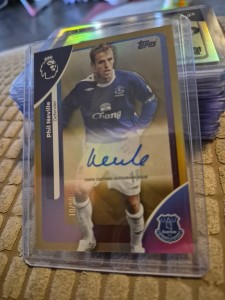 Phil Neville Everton Numbered Auto /50 Topps Premier League 25/26 for sale on Ebay