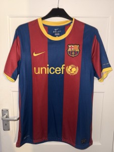 Nike Barcelona 2010/2011 Home Shirt Size Large for sale on Ebay
