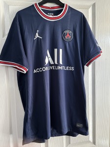 PSG Jordan Home Shirt 2021/22 Navy Nike Football Shirt Jersey - Size Adults L for sale on Ebay