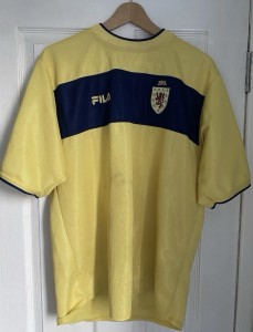Scotland 2002/2003 Away Shirt Size L Original Fila Classic - Rare Vintage for sale on Ebay