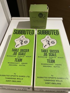 Subbuteo Table Soccer 00 Team X2 With TV Tower With Figures. for sale on Ebay