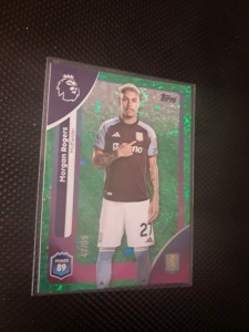 Topps Premier League 25/26 Aston Villa Morgan Rogers Green Sparkle #42/99 for sale on Ebay