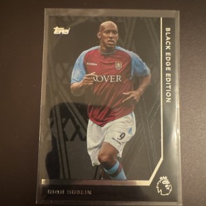 Topps Premier League 2025/26 Black Edge Edition Dion Dublin Aston Villa for sale on Ebay