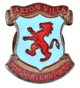 Antique Vintage Aston Villa Football Supporters Club Members Enamel Lapel Badge for sale on Ebay