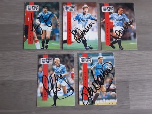 MANCHESTER CITY - Joblot Of Hand Signed Pro Set 1990/91 Football trading cards for sale on Ebay