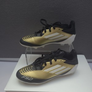 Adidds Messi F50 Junior Football Boots Blacl & Gold Size 3 for sale on Ebay