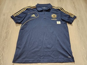 Mens adidas Chelsea polo Training football shirt 2012-2013 Size XL for sale on Ebay