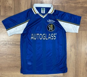Chelsea Score Draw 1998 Home Shirt - Size Adult Medium 19.5inch P2P for sale on Ebay