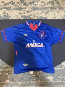 Rare Authentic Original Chelsea 1994 1993 Amiga 93-94 Football shirt LARGE for sale on Ebay