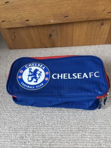 Chelsea FC Official Merchandise Football Club Boot Bag Zip Closure for sale on Ebay