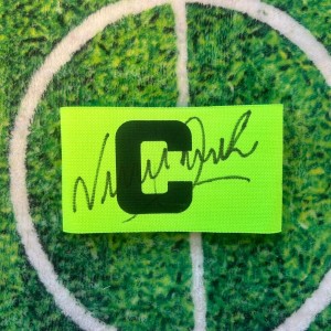 Vinnie Jones Of Wales, Wimbledon, Leeds & Chelsea Signed Captains Armband wCOA for sale on Ebay