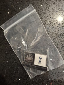 Badge: Newcastle V Tottenham 2025/26 for sale on Ebay