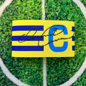 Henrik Larsson Of Sweden, Celtic & Barcelona Signed Captains Armband wCOA for sale on Ebay