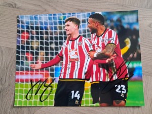 SUPERB BURROWS & CAMPBELL HAND SIGNED 8x6 SHEFFIELD UNITED PHOTO for sale on Ebay