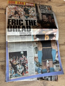 1993/94 MANCHESTER UNITED MAN UTD SCRAPBOOK ERIC CANTONA NEWSPAPER CLIPPINGS   for sale on Ebay