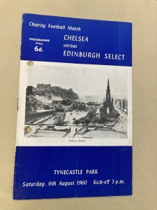 Chelsea v Edinburgh Select , Charity Match 1960 Programme. for sale on Ebay