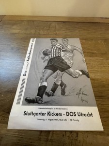 Stuttgarter Kickers v DOS Utrecht Programme 5th August 1961 for sale on Ebay