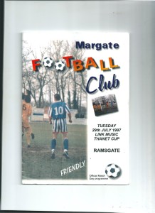 MARGATE v RAMSGATE THANET CUP 1996-97 for sale on Ebay