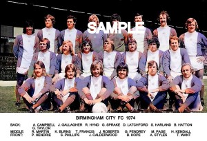Birmingham City 1974 Team photo for sale on Ebay