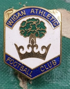 RARE England Wigan Athletic FC Football Club Enamel Pin Badge for sale on Ebay