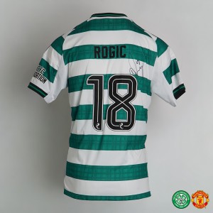 4. Celtic Legends v Man Utd Legends Match Worn Shirt - TOM ROGIC NUMBER 18 for sale on Ebay
