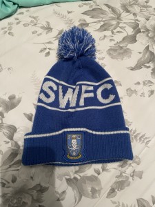 Sheffield Wednesday Blue Pom Beanie Hat One Size Swfc Blue And White for sale on Ebay