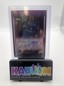 Eden Hazard /75 Autograph Topps Chrome UCC 2024/25 Purple Chelsea for sale on Ebay