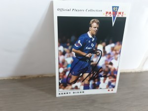 CHELSEA - KERRY DIXON Hand Signed Panini 91/92 Football trading card  for sale on Ebay