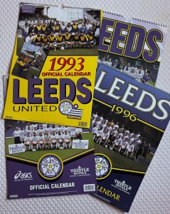 4 x Leeds United official calendars 1993 1994 1995 1996 Admiral Asics for sale on Ebay