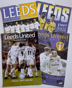 4 x Leeds United official calendars 1997 1998 1999 2000 Puma for sale on Ebay