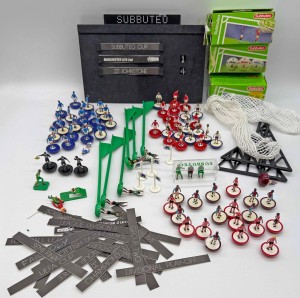Mixed Lot of Subbuteo Football Games Players and Parts including Scoreboard for sale on Ebay