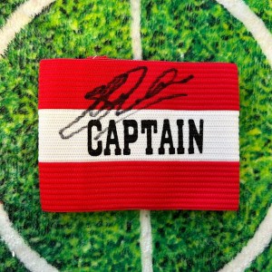 Steven Gerrard Of England & Liverpool Signed Captains Armband wCOA for sale on Ebay