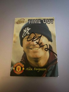 Sir Alex Ferguson (Manchester United) Hand Signed Futera Time Out Card Rare! for sale on Ebay