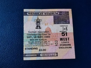Manchester United vs Everton Ticket 1985 FA Cup Final for sale on Ebay