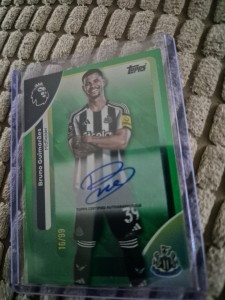 Bruno Guimaraes Newcastle United Auto /99 Topps Premier League 25/26 for sale on Ebay