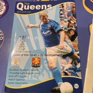 Queen Of The South Fc V Nordsjaelland UEFA Cup 2008 for sale on Ebay