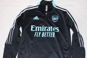 ARSENAL ADIDAS FOOTBALL 1/4 ZIP TRACK JACKET SIZE MEDIUM M MENS NO SHIRT for sale on Ebay