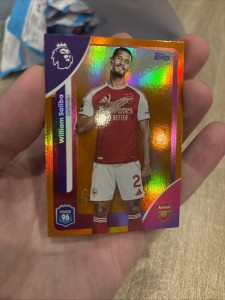 Topps Premier League 2025/26 William Saliba Arsenal Numbered /25 for sale on Ebay