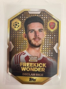 TOPPS MATCH ATTAX 25/26 DECLAN RICE ARSENAL CHROME AWARD WINNER . for sale on Ebay