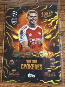 Topps Match Attax 25/26 Viktor Gyökeres Scream Team Arsenal ENERGY Card #STEN for sale on Ebay