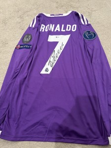 Cristiano Ronaldo Hand Signed Real Madrid Shirt Beckett Witnessed QR COA JERSEY for sale on Ebay