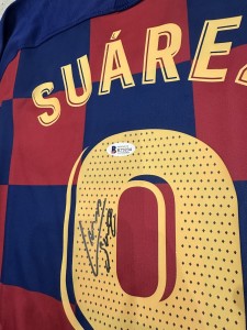 Luis Suarez Hand Signed Barcelona Shirt Beckett Witnessed QR COA JERSEY for sale on Ebay