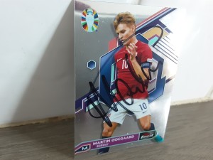 MARTIN ODEGAARD - NORWAY Hand Signed Topps Road To Euro 24 Football trade card  for sale on Ebay
