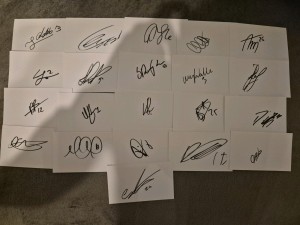 21 Signed Huddersfield Town Football White Index Cards 2025/26 for sale on Ebay