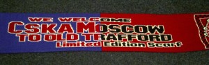 Manchester United V CSKA Moscow Old Trafford Game 3/11/2015 Lim. Edition Scarf for sale on Ebay