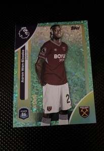Topps Premier League 25/26 West Ham Aaron Wan-Bissaka Aqua Sparkle #349/499 for sale on Ebay