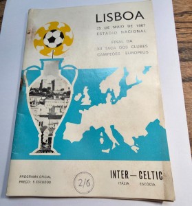 EUROPEAN CUP FINAL 1967 Celtic v Inter Milan Lisbon Lions POOR CODITION for sale on Ebay