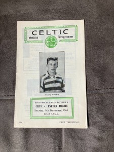 Celtic v Partick Thistle 9th Nov 1963  Scottish League Div 1 for sale on Ebay
