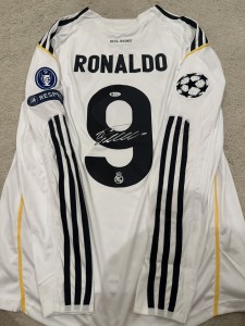 Cristiano Ronaldo Hand Signed Real Madrid Shirt Beckett Witnessed QR COA JERSEY for sale on Ebay